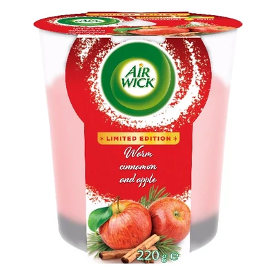 Gyertya AIR WICK meleg fahéj és alma 220 g