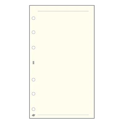 Gyűrűs kalendárium betét SATURNUS L325 sima jegyzetlap sárga lapos