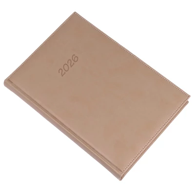 Határidőnapló REALSYSTEM Bolero B/5 napi sárga lapos drapp 2026.