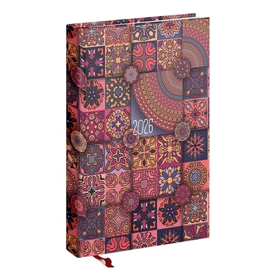 Határidőnapló REALSYSTEM Picture A/5 napi fehér lapos Mozaik 2026.