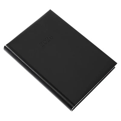 Határidőnapló REALSYSTEM Standard A/5 napi fehér lapos fekete 2026.