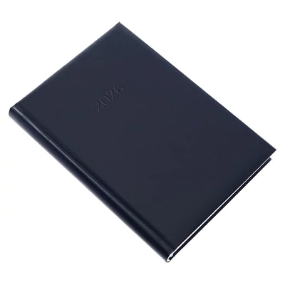 Határidőnapló REALSYSTEM Standard A/5 napi fehér lapos kék 2026.