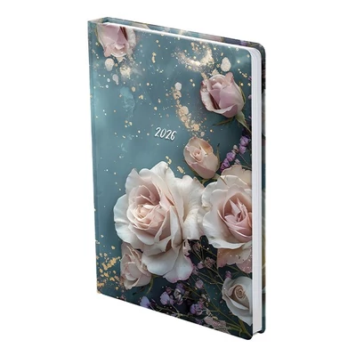 Határidőnapló TOPTIMER Joy J012 B/6 heti fehér lapos Róma Metalizát arany 2026.