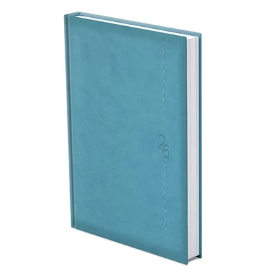 Határidőnapló TOPTIMER Linea L021 A/5 napi álló fehér lapos türkiz 2026.