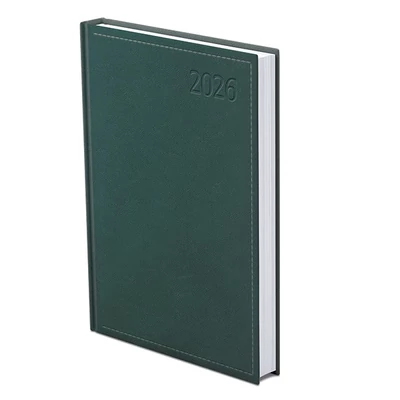 Határidőnapló TOPTIMER Traditional T022 B/6 napi fehér lapos zöld 2026.