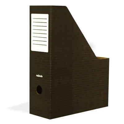 Irattartó papucs NEBULO 80 mm karton összehajtható fekete