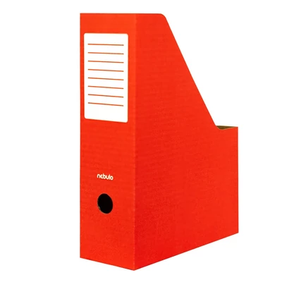 Irattartó papucs NEBULO 80 mm karton összehajtható piros