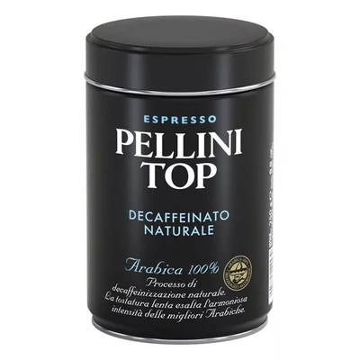 Kávé őrölt PELLINI Top koffeinmentes fém dobozos 250 g