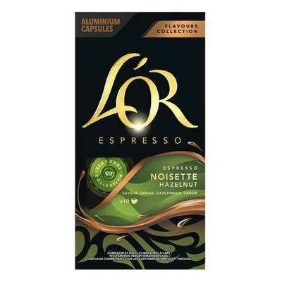 Kávékapszula L`OR Mogyorós Nespresso kompatibilis 10 kapszula/doboz