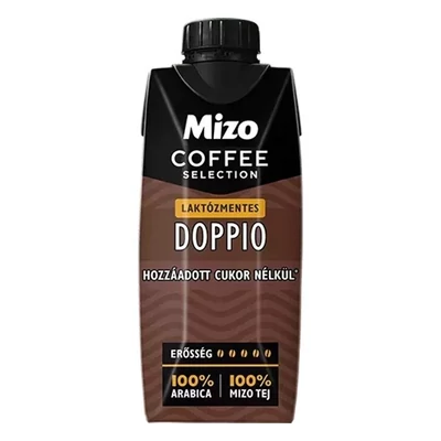 Kávés tej MIZO Coffe Selection Doppio laktóz és hozzáadott cukor mentes UHT 0,25L