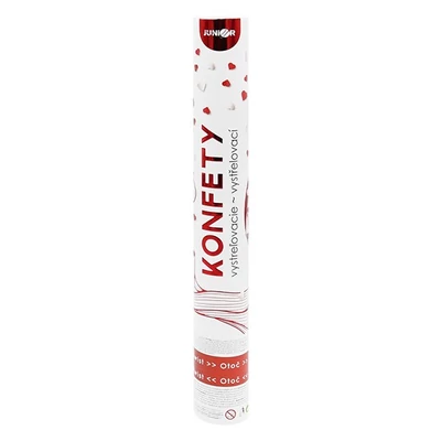Konfetti ágyú JUNIOR 40 cm szívecskés