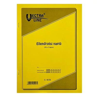 Nyomtatvány ellenőrzési napló VECTRALINE