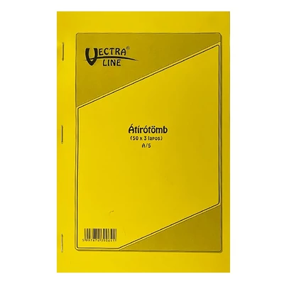 Önátírótömb VECTRALINE A/5 50x3 példány
