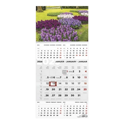 Speditőr naptár TOPTIMER T076 1 tömbös 5 havi Kert 2026.