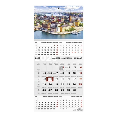 Speditőr naptár TOPTIMER T076 1 tömbös 5 havi Város 2026.