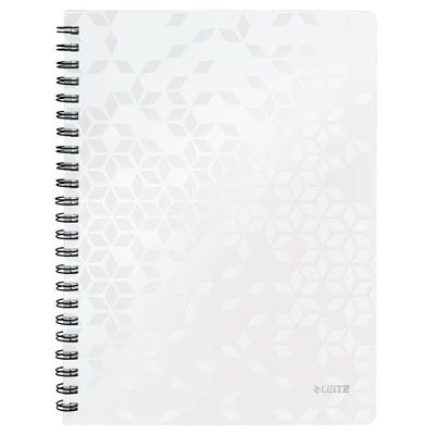 Spirálfüzet kockás LEITZ Wow A/4 80 lapos fehér