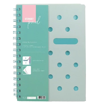 Spirálfüzet vonalas STREET Pad A/5 100 lapos pasztell zöld Spirálfüzet vonalas STREET Pad A/5 100 lapos pasztell zöld