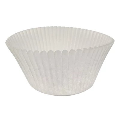 Sütőpapír JUNIOR muffin kosár 50mm átmérővel 30mm magas fehér színű 100 db/doboz