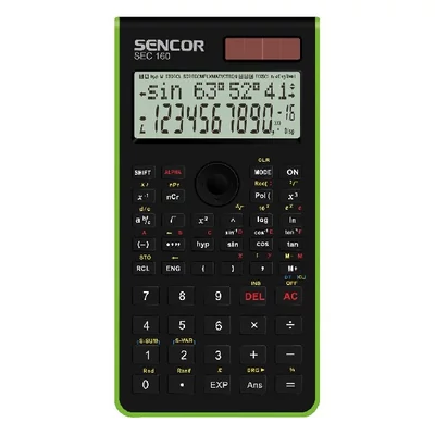 Számológép tudományos SENCOR SEC-160 GN 240 funkciós 2 soros 10+2 digit
