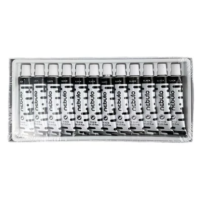 Tempera NEBULO fekete 12 ml 12 darabos