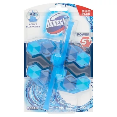 Toalett öblítő DOMESTOS Power5+ Blue Water Ocean Duo Pack 2x48 g