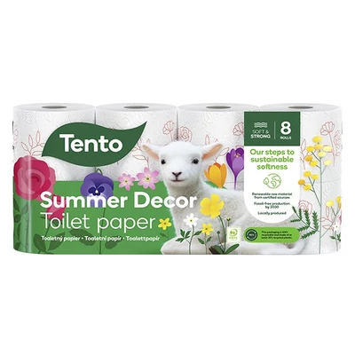 Toalettpapír TENTO Winter/Summer mintás 8 tekercses 3 rétegű