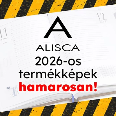 Zsebnaptár ALISCA Liv 7 napos álló fehér lapos vegyes 2026.