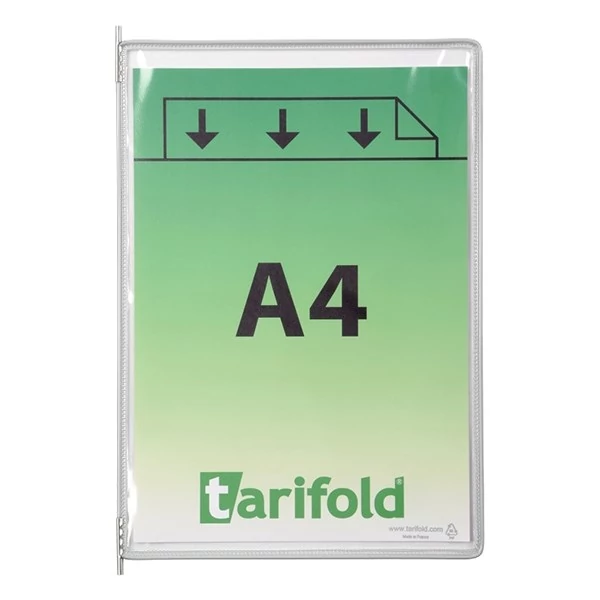 Bemutatótábla DJOIS A/4 álló felül nyitott fehér 10 darabos