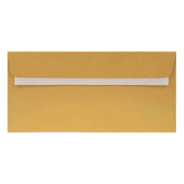 Boríték színes KASKAD LA/4 szilikonos 110x220mm 120 g arany 25 darabos