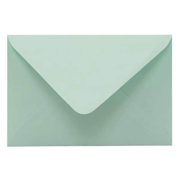 Boríték színes KASKAD LC/6 enyvezett 114x162mm 61 világos zöld 50 darabos