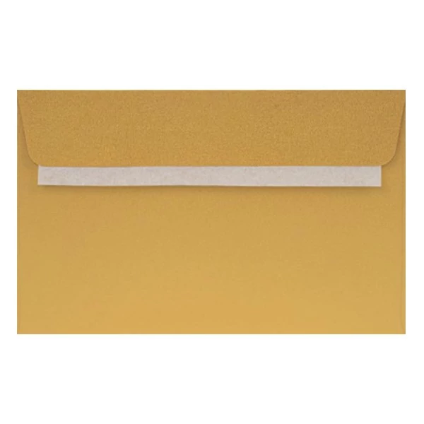Boríték színes KASKAD LC/6 szilikonos 114x162mm 120 g arany 25/csom