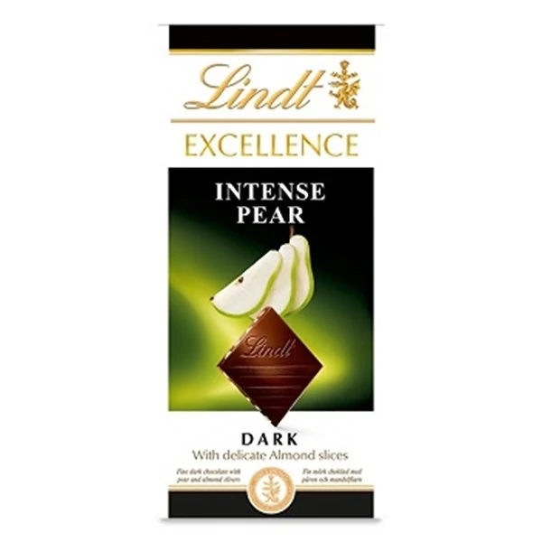 Csokoládé LINDT Excellence Pear körtés étcsokoládé 100 g
