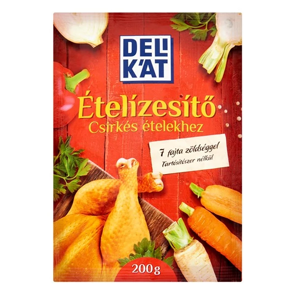 Ételízesítő DELIKÁT jódozott sóval csirkés ételekhez 200 g