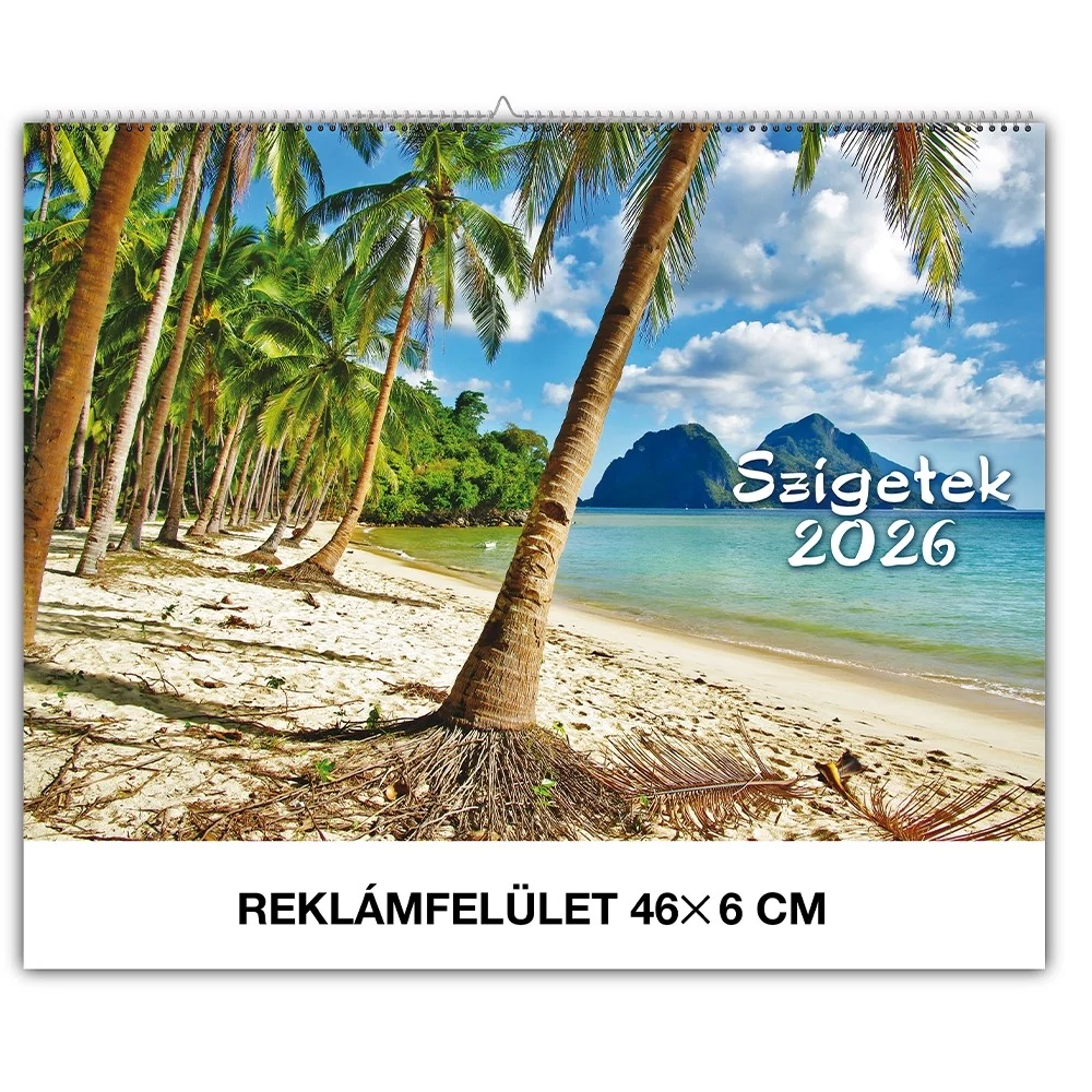 Falinaptár REALSYSTEM 460x320mm fekvő Szigetek 2026.