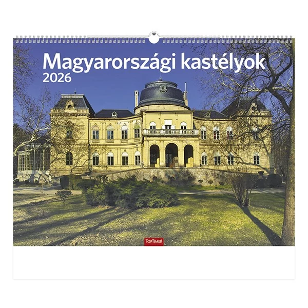 Falinaptár TOPTIMER T093 420x310mm fekvő Magyarországi kastélyok 2026.