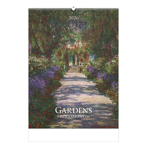 Falinaptár TOPTIMER T096 420x560mm álló Gardens impressionism 2026.