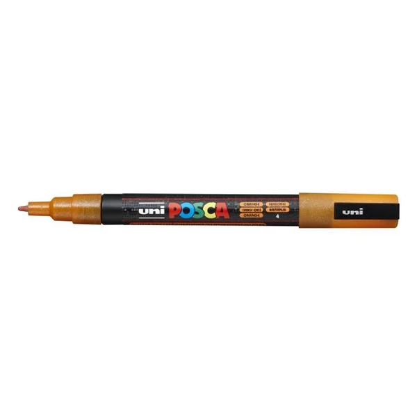 Filctoll UNI Posca PC-3ML csilámló narancssárga