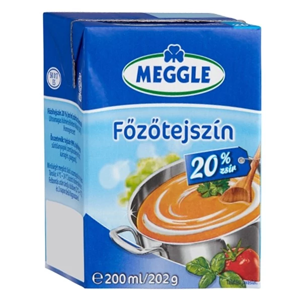 Főzőtejszín MEGGLE UHT 20% 200ml