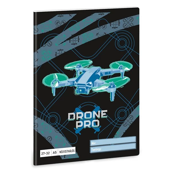 Füzet kockás ARS UNA A/5 32 lapos 27-32 Drone Pro