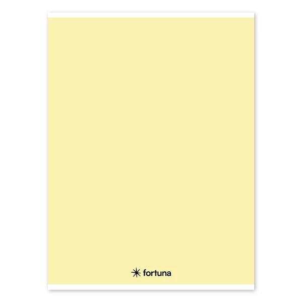 Füzet vonalas FORTUNA Monocolor A/4 32 lapos pasztell sárga