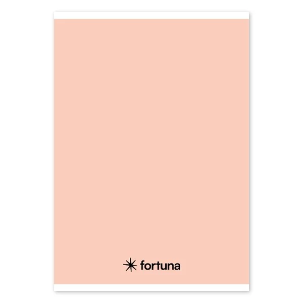Füzet vonalas FORTUNA Monocolor A/5 32 lapos pasztell barack