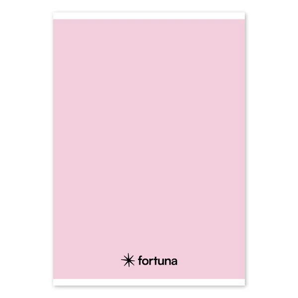 Füzet vonalas FORTUNA Monocolor A/5 32 lapos pasztell rózsaszín
