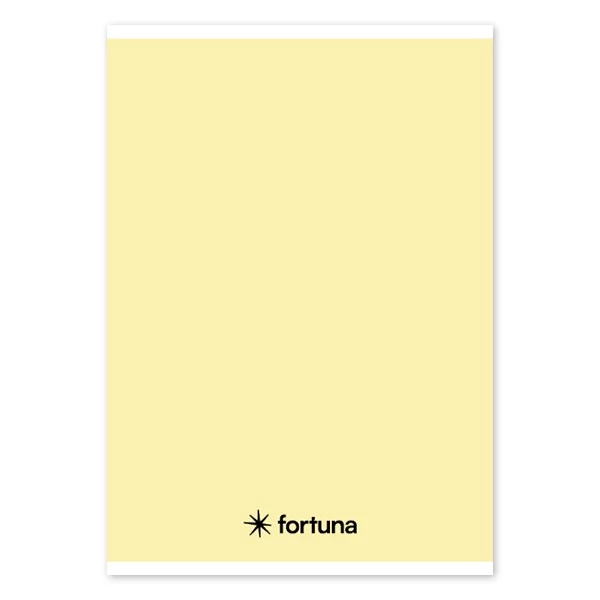 Füzet vonalas FORTUNA Monocolor A/5 32 lapos pasztell sárga