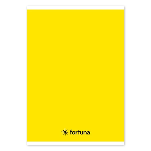 Füzet vonalas FORTUNA Monocolor A/5 32 lapos sárga