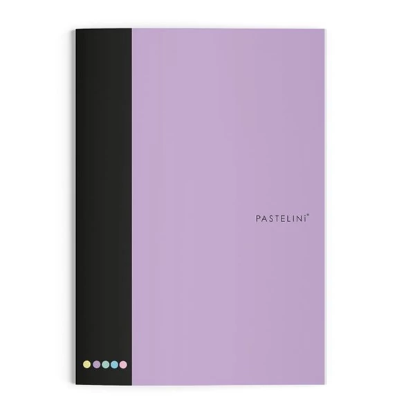 Füzet vonalas PASTELINI 444 A/4 40 lapos extra kapcsos lila