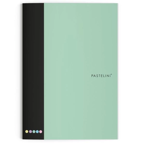 Füzet vonalas PASTELINI 444 A/4 40 lapos extra kapcsos zöld