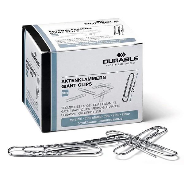 Gemkapocs DURABLE 77 mm cink 100 darabos