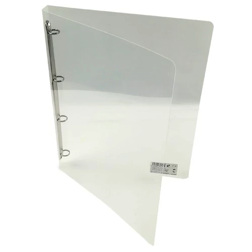 Gyűrűskönyv A/4 20 mm 4 gyűrű átlátszó fehér