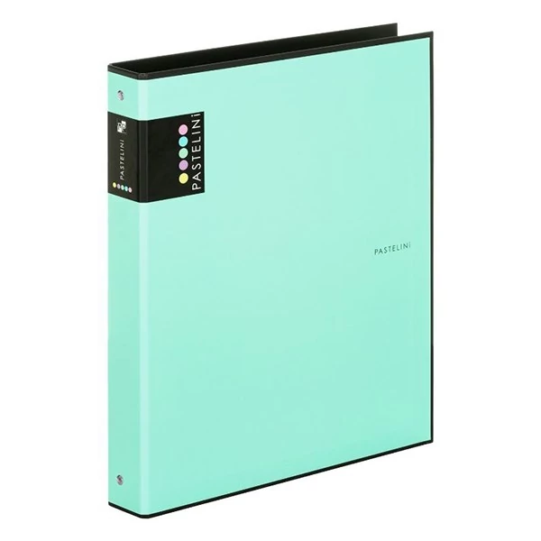 Gyűrűskönyv PASTELINI A/4 4 gyűrű PP 40mm zöld