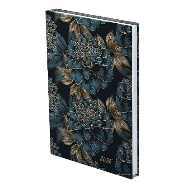 Határidőnapló TOPTIMER Joy J012 B/6 heti fehér lapos Dália Metalizált arany 2026.